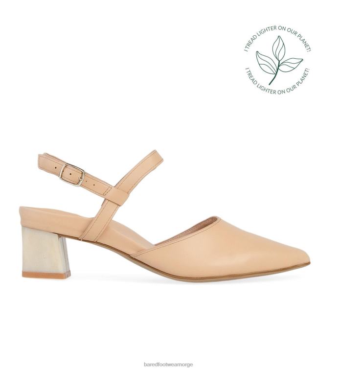 Bared Footwear kvinner Marabou V20X120 Toffee Mirum-plantebaserte materiale lave hæler