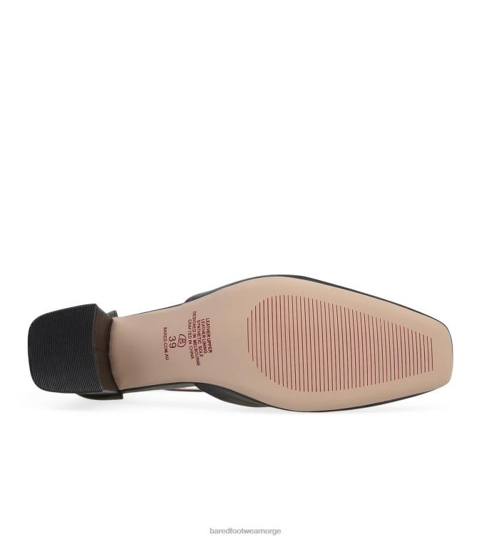 Bared Footwear kvinner bieter V20X293 lave hæler i svart skinn