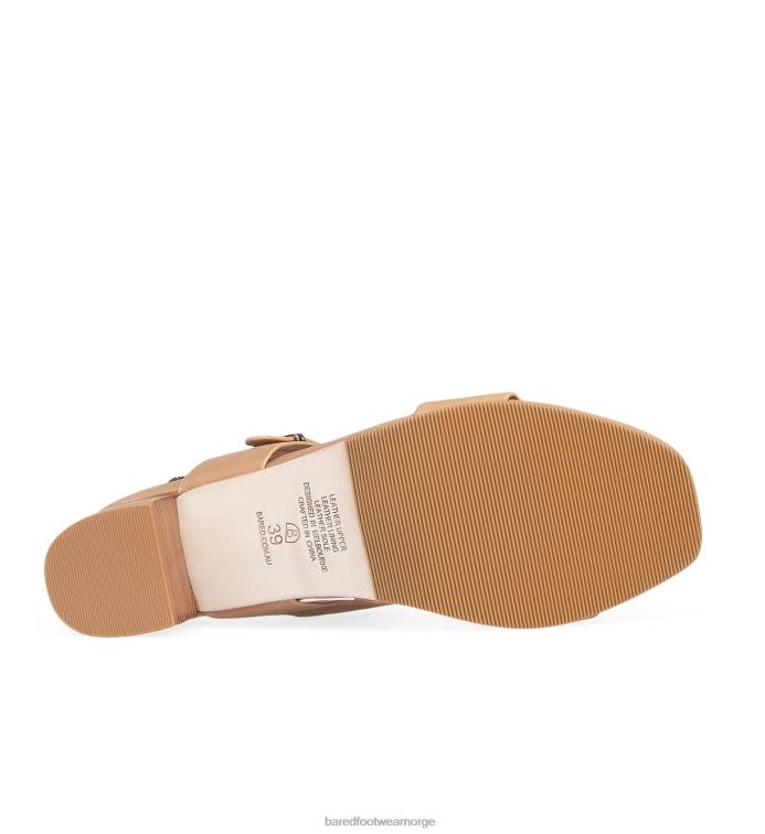 Bared Footwear kvinner bøyle 2 V20X237 lave hæler i biscotti-skinn
