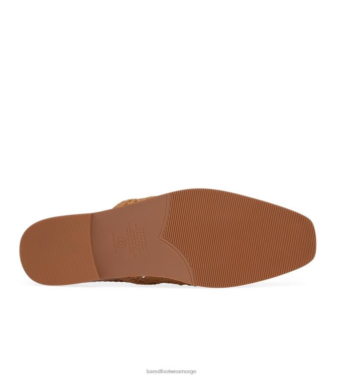 Bared Footwear kvinner chickadee V20X213 solbrune flate sandaler i skinn