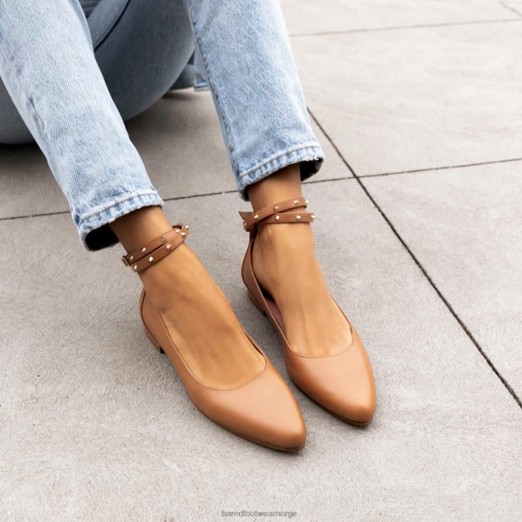 Bared Footwear kvinner currawong iii V20X289 tan skinn ballett leiligheter