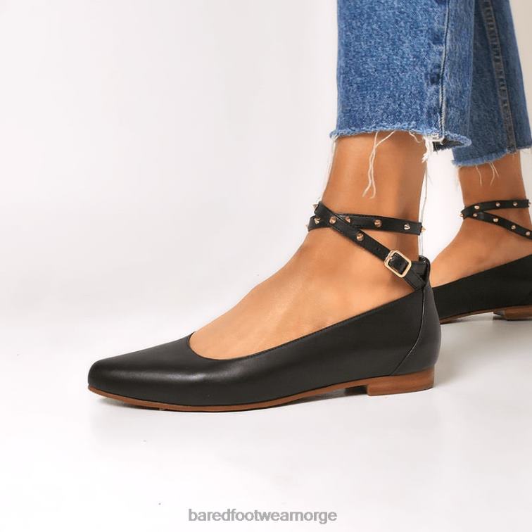 Bared Footwear kvinner currawong iii V20X295 ballettleiligheter i svart skinn
