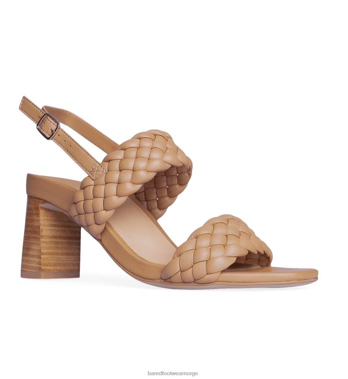 Bared Footwear kvinner elachura V20X180 tan skinn høye hæler