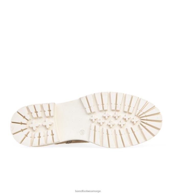 Bared Footwear kvinner falarope V20X93 flate støvler i mandel semsket skinn