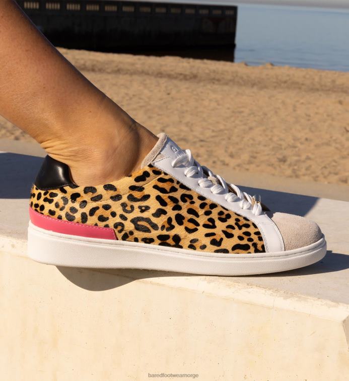 Bared Footwear kvinner hornfugl 3 V20X134 leopard  candy rosa skinn joggesko