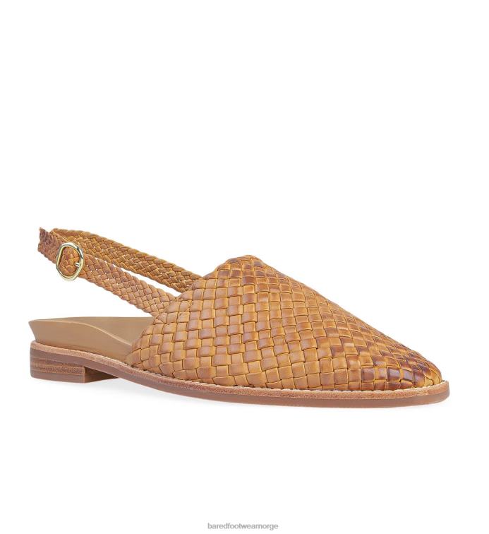 Bared Footwear kvinner junco V20X171 solbrune flate sandaler i skinn