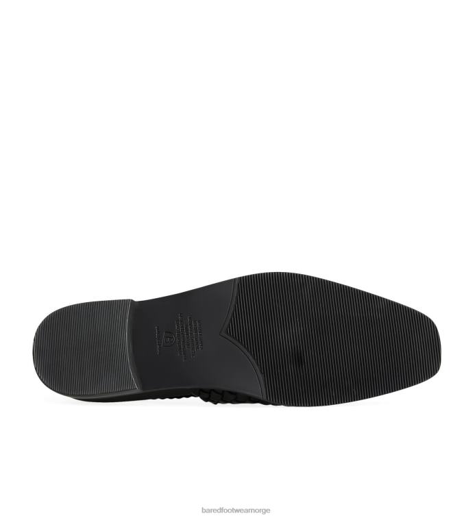 Bared Footwear kvinner junco V20X172 flate sandaler i svart skinn