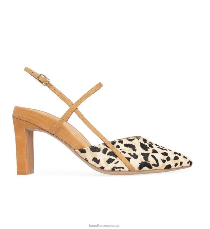 Bared Footwear kvinner kiskadee V20X71 leopard kalvehår høye hæler