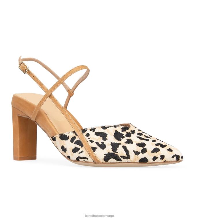 Bared Footwear kvinner kiskadee V20X71 leopard kalvehår høye hæler