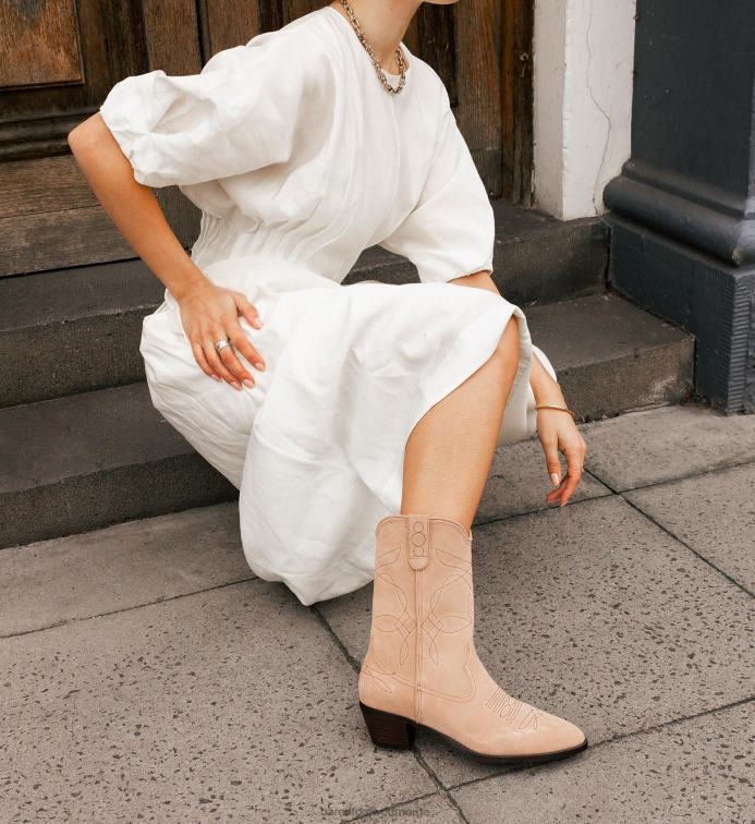 Bared Footwear kvinner tinkerbird V20X207 mokka flate støvletter i semsket skinn