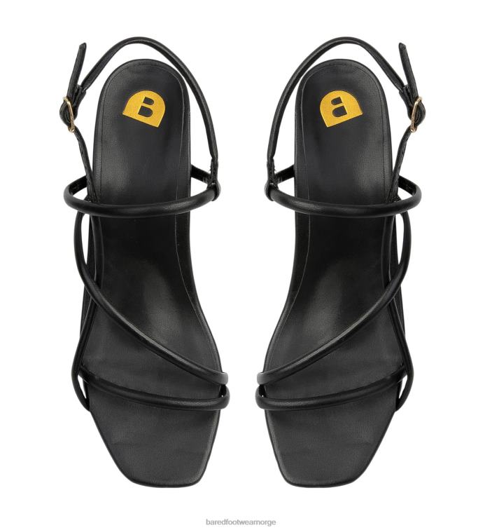 Bared Footwear kvinner towhee V20X165 lave hæler i svart skinn