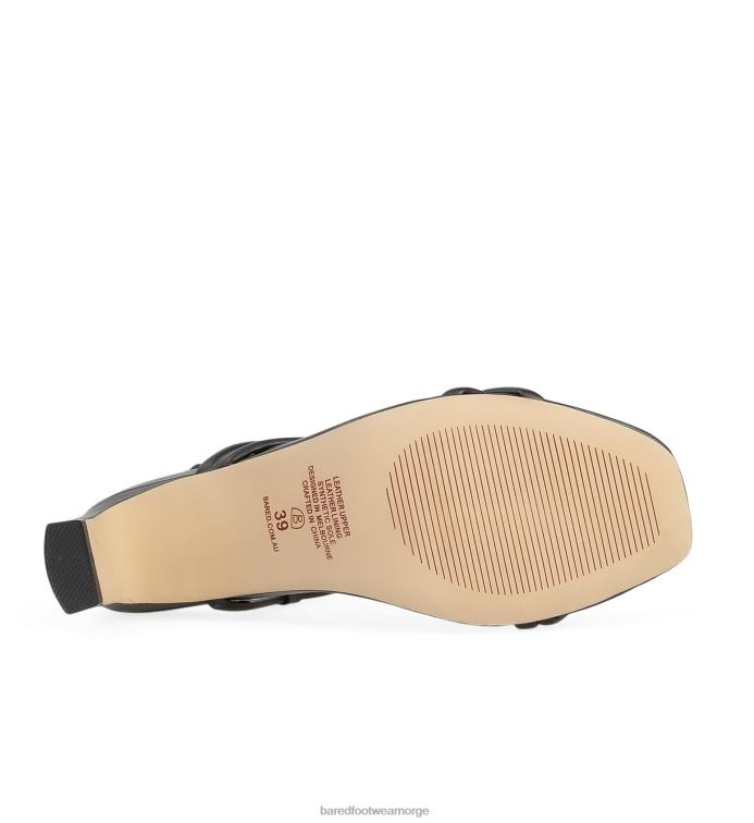 Bared Footwear kvinner towhee V20X165 lave hæler i svart skinn