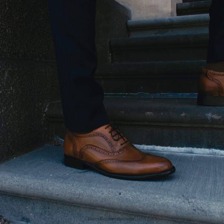 Bared Footwear menn barium V20X15 brune snørebånd i skinn