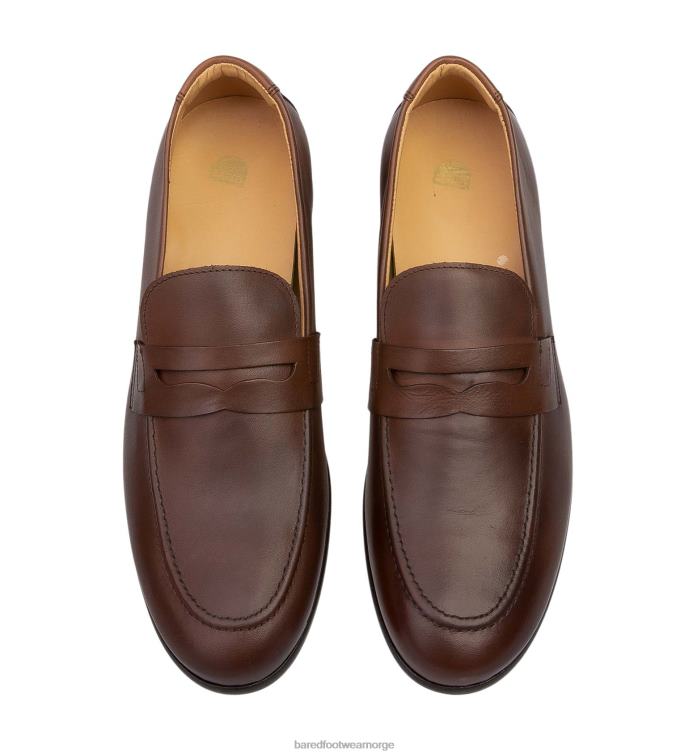 Bared Footwear menn elektrum V20X58 loafers i sjokoladeskinn