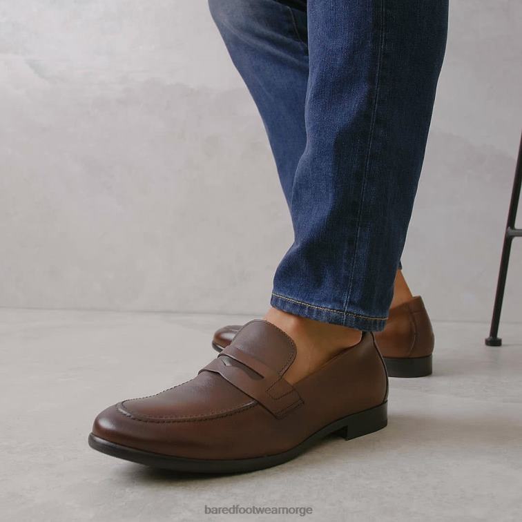 Bared Footwear menn elektrum V20X58 loafers i sjokoladeskinn