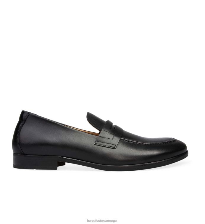 Bared Footwear menn elektrum V20X62 loafers i sort skinn