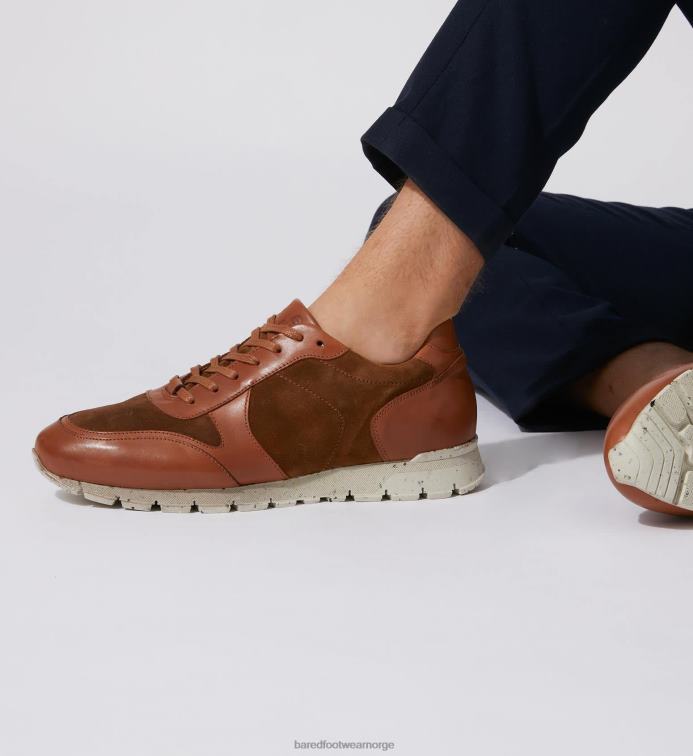 Bared Footwear menn erbium V20X43 brune sneakers i skinn
