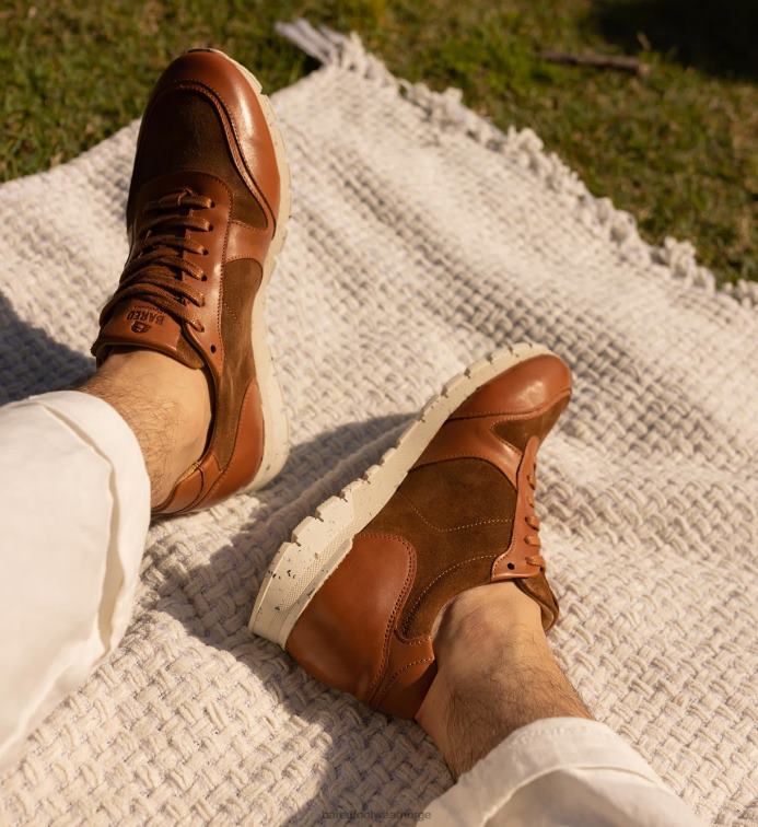 Bared Footwear menn erbium V20X43 brune sneakers i skinn