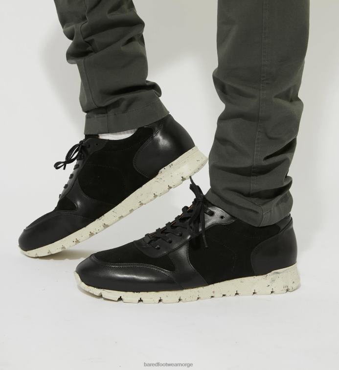 Bared Footwear menn erbium V20X45 sorte sneakers i skinn