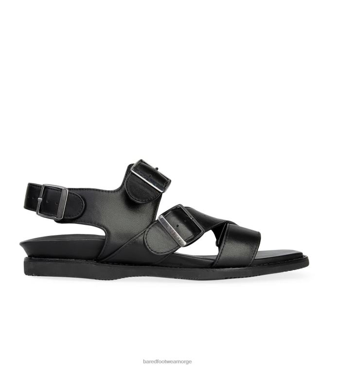 Bared Footwear menn hassium V20X39 svart skinnsandal