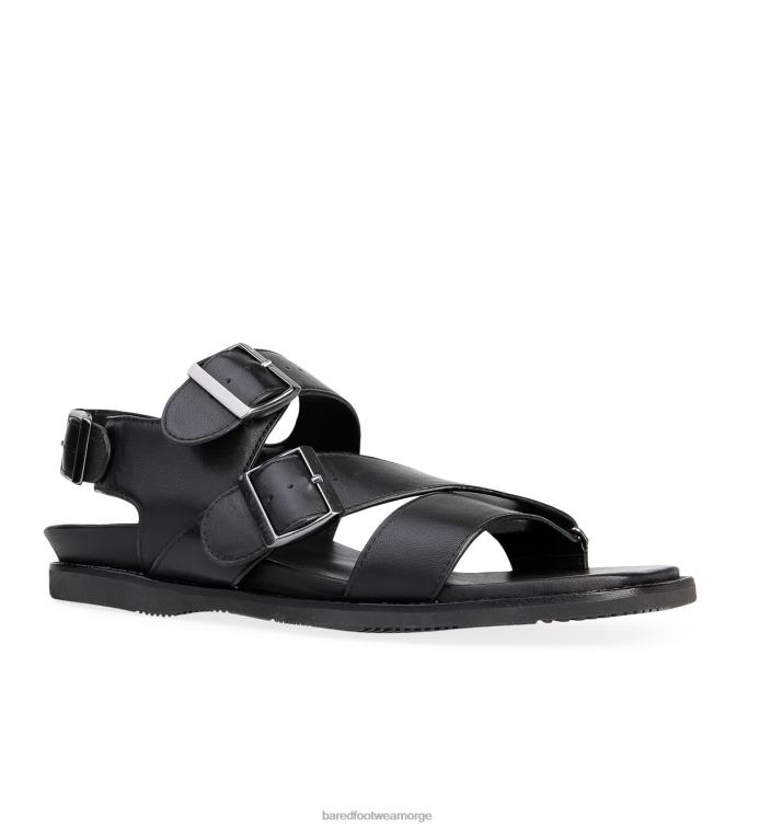 Bared Footwear menn hassium V20X39 svart skinnsandal