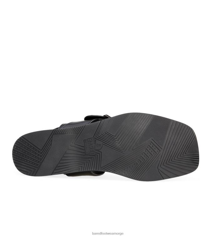 Bared Footwear menn hassium V20X39 svart skinnsandal