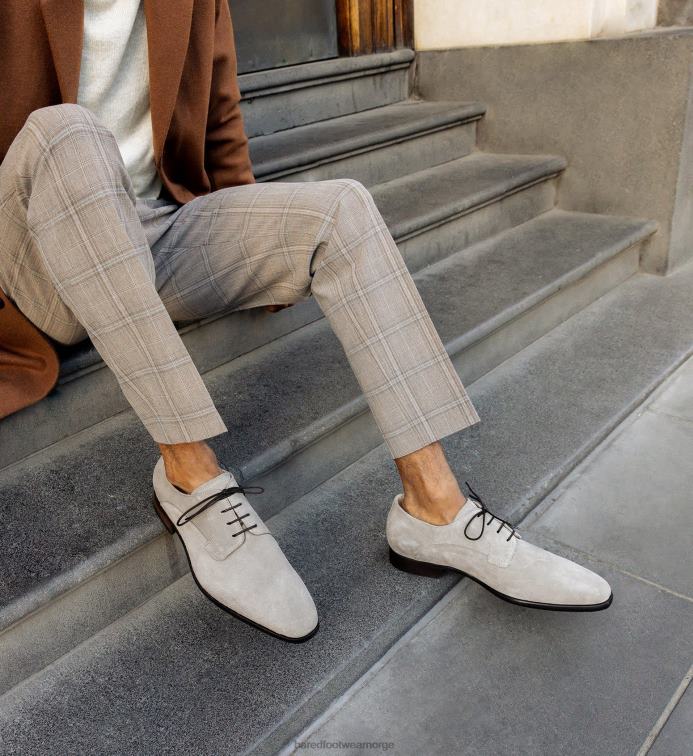 Bared Footwear menn karbon V20X68 grå semsket blonder