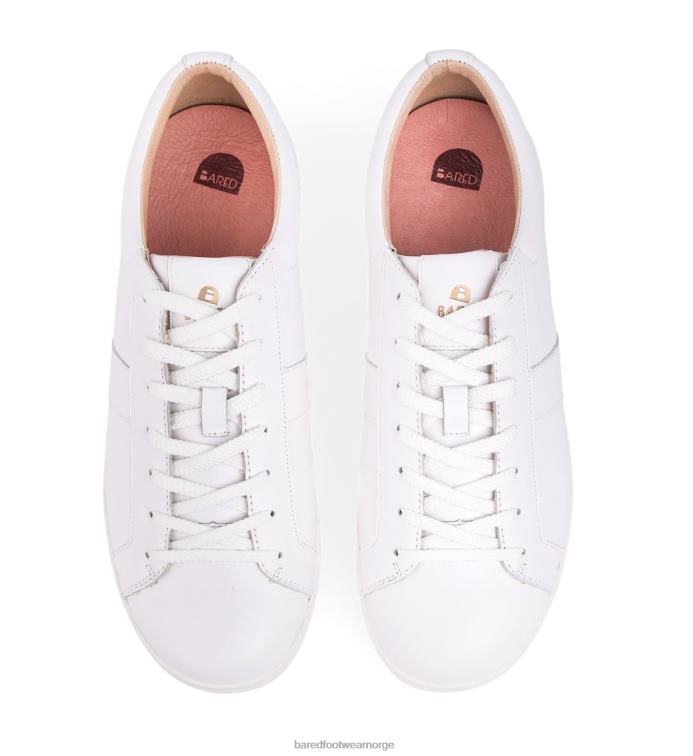 Bared Footwear menn lede V20X25 joggesko i hvitt skinn