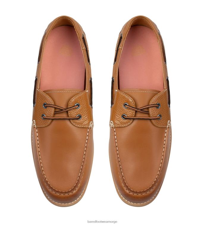 Bared Footwear menn polonium V20X40 solbrune båtsko i skinn