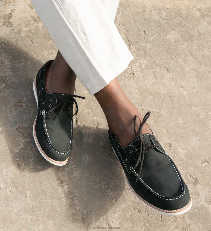 Bared Footwear menn polonium V20X42 asfalt nubuck båtsko