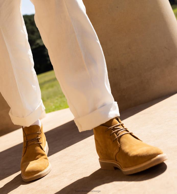 Bared Footwear menn radon V20X8 brune blonder i semsket skinn
