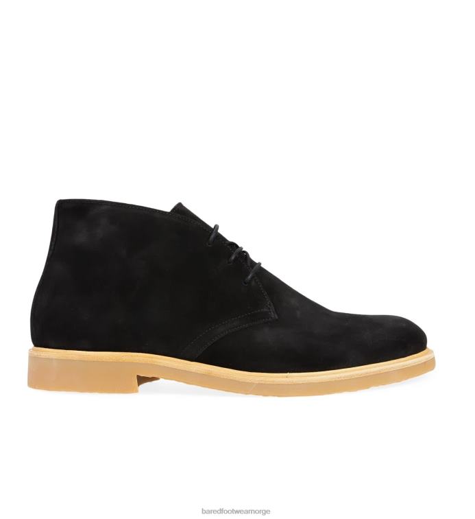 Bared Footwear menn radon V20X9 svarte semskede støvletter