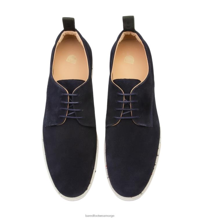 Bared Footwear menn ubøyelig V20X55 marine blonder i semsket skinn