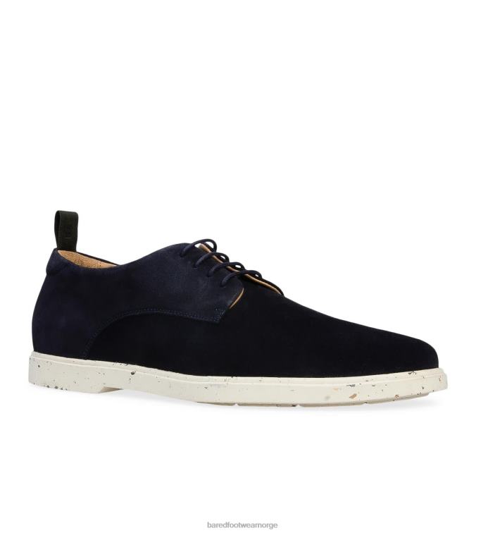 Bared Footwear menn ubøyelig V20X55 marine blonder i semsket skinn