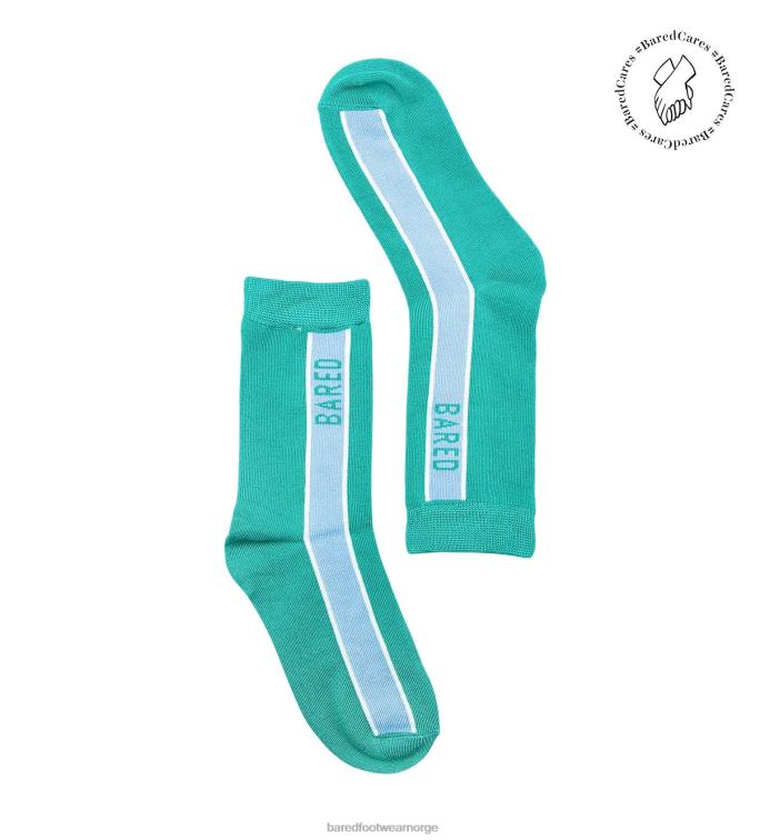 Bared Footwear unisex mannskapssokker V20X340 blågrønn og blå