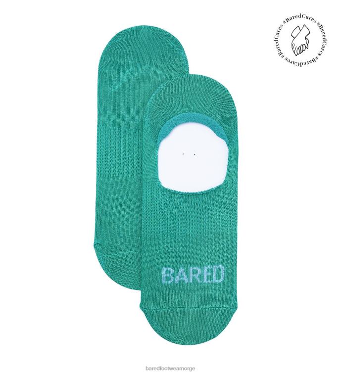 Bared Footwear unisex usynlige sokker V20X339 blågrønn og blå